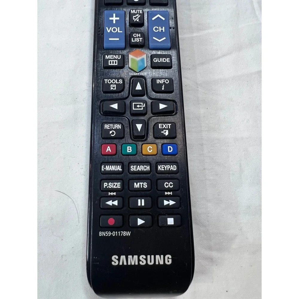 Samsung BN59-01178W Smart Hub TV Remote Control Black Replacement TV STB‎
